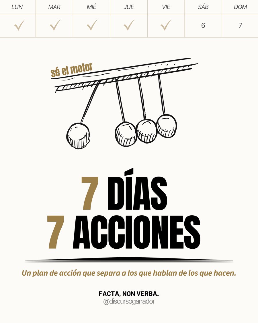 Ebook gratis 7 Días 7 Acciones de Discurso Ganador